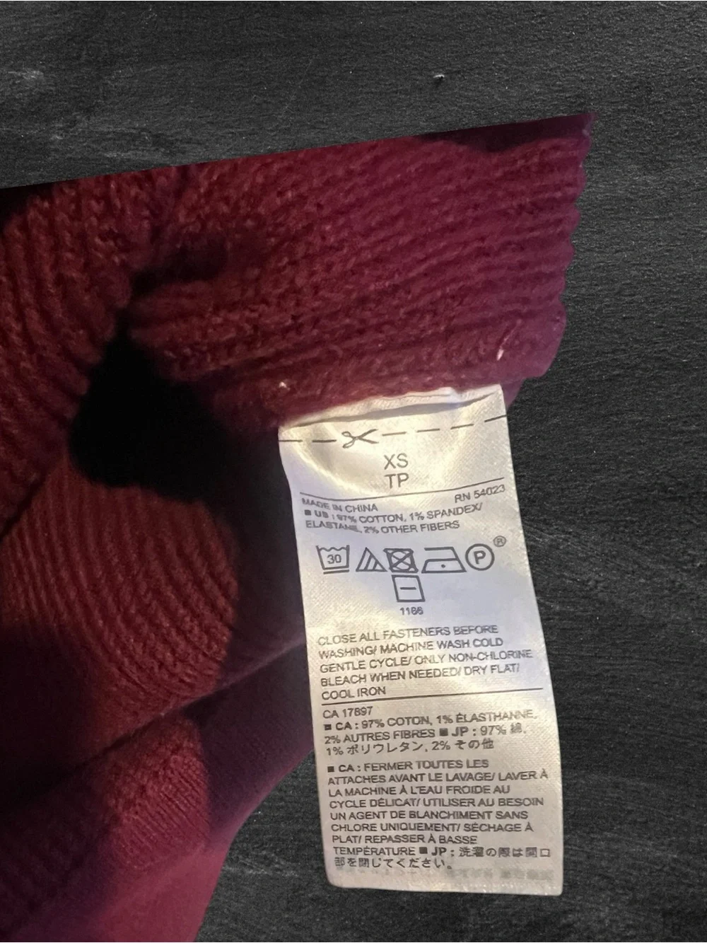 Banana Republic Men's Red Turtleneck & Ribbed Shawl Collar Sweaters